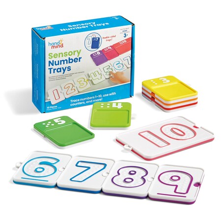 Hand2Mind Sensory Number Trays 96237